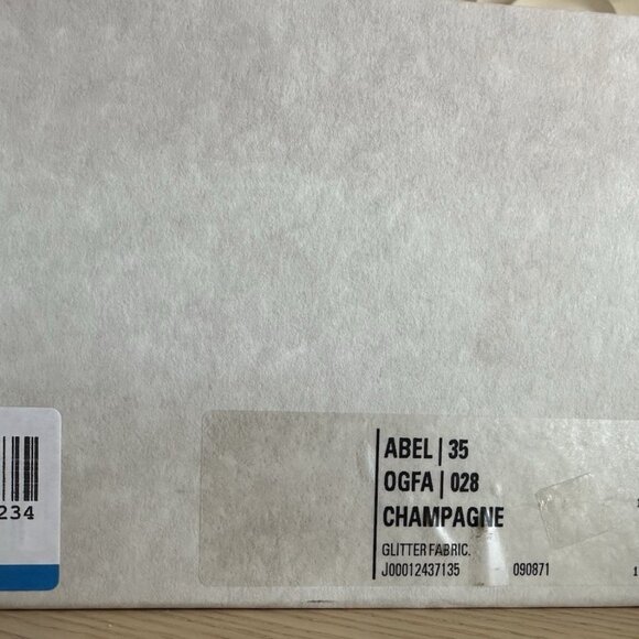 Jimmy Choo Agnes Champagne Glitter Fabric - Picture 8 of 9